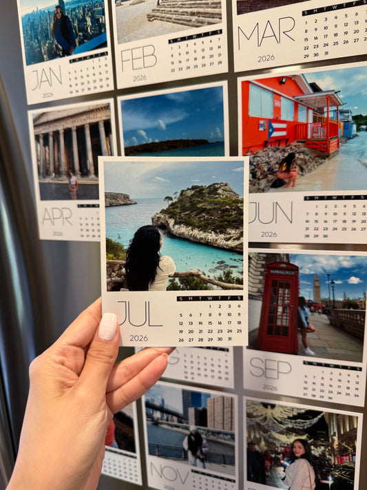 Custom Calendar Photo Magnets (Set of 12)