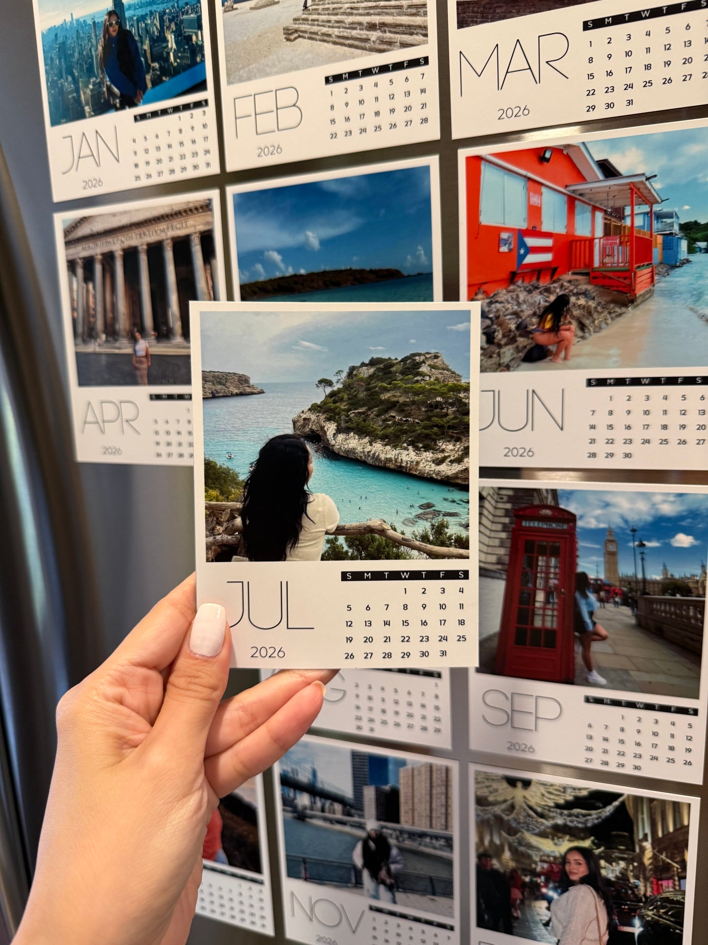 Custom Calendar Photo Magnets (Set of 12)