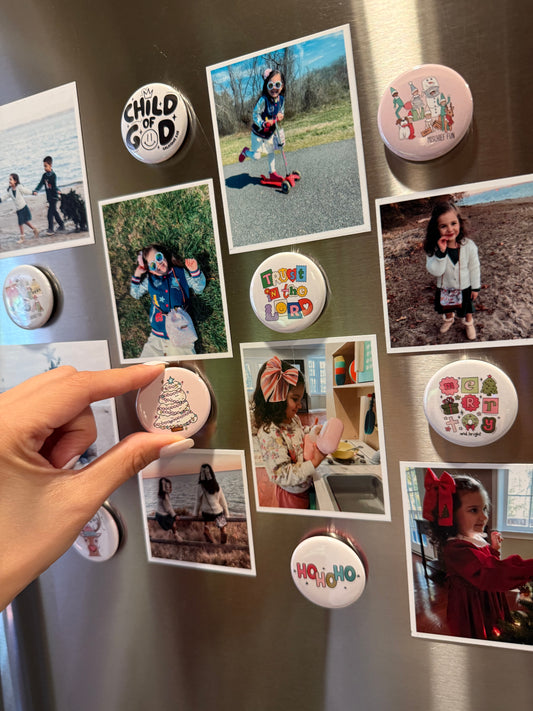 Elf Mischief Fun Christmas Pin or Magnet – Cute Holiday Gift for Kids